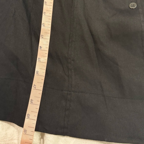 Worth New York Tank Linen blend Button Down Dress Pockets black - Picture 10 of 12